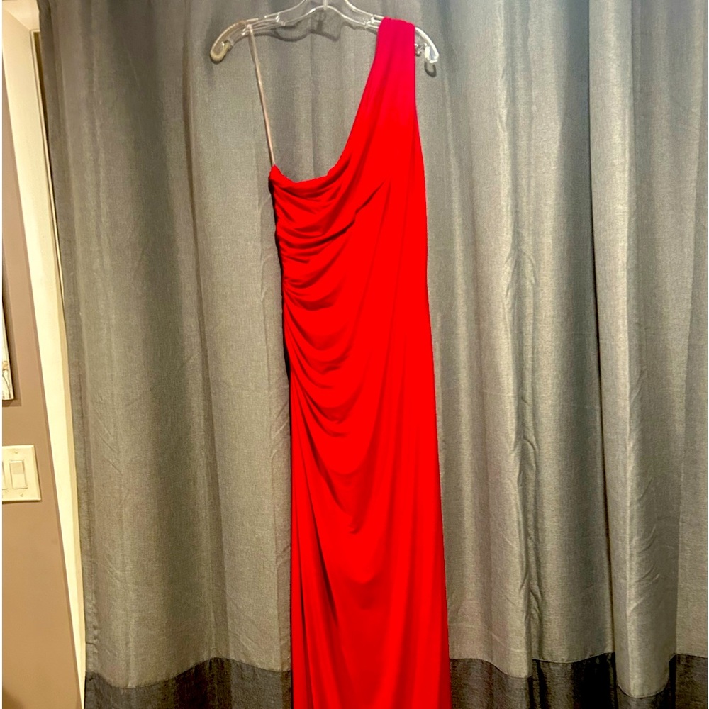 Red, one shoulder.  American Living